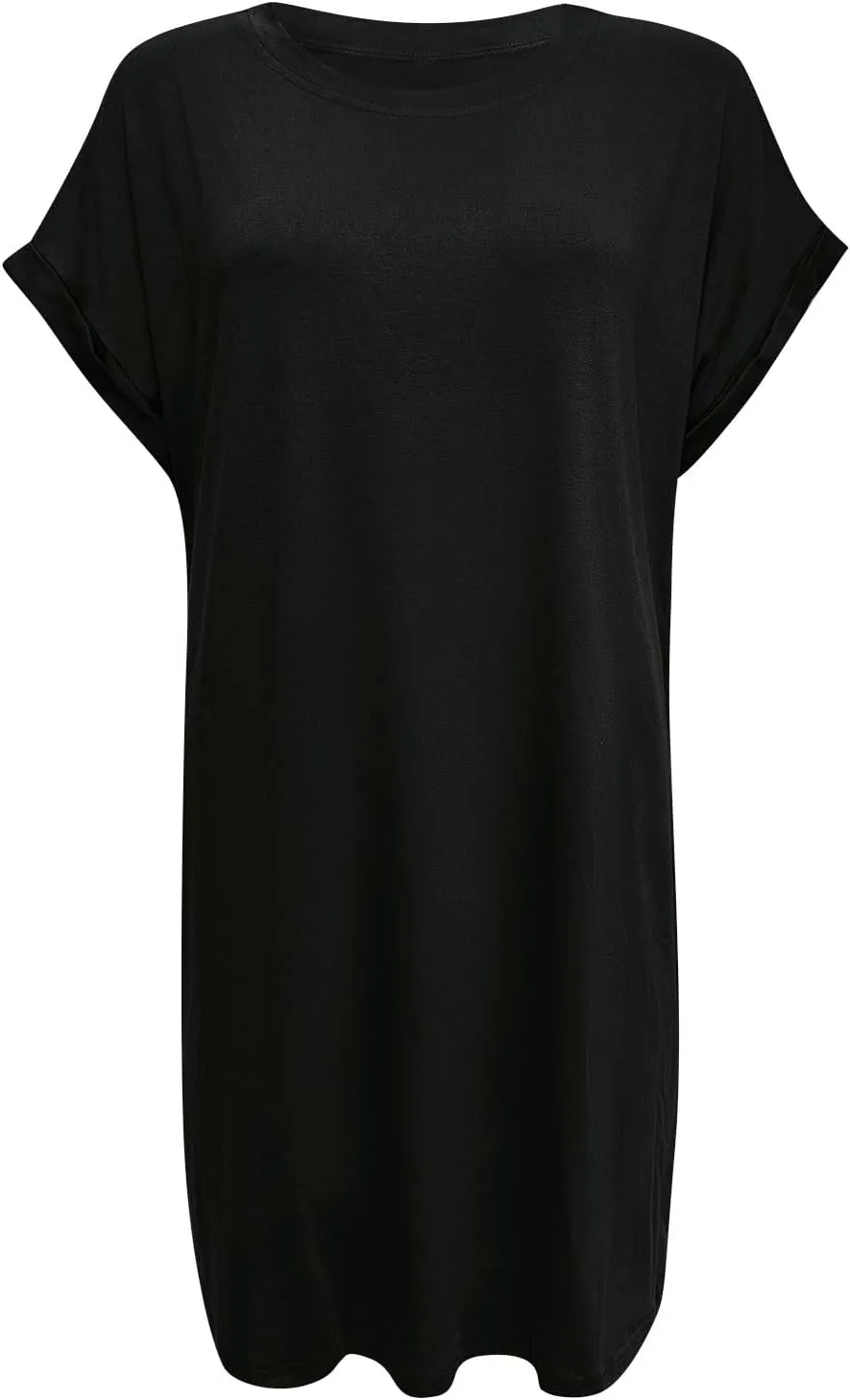 Women's Casual Summer Dress Loose Crew Neck Short Sleeve T Shirt Dresses Mini Beach Vacation Sun Dress with Pockets