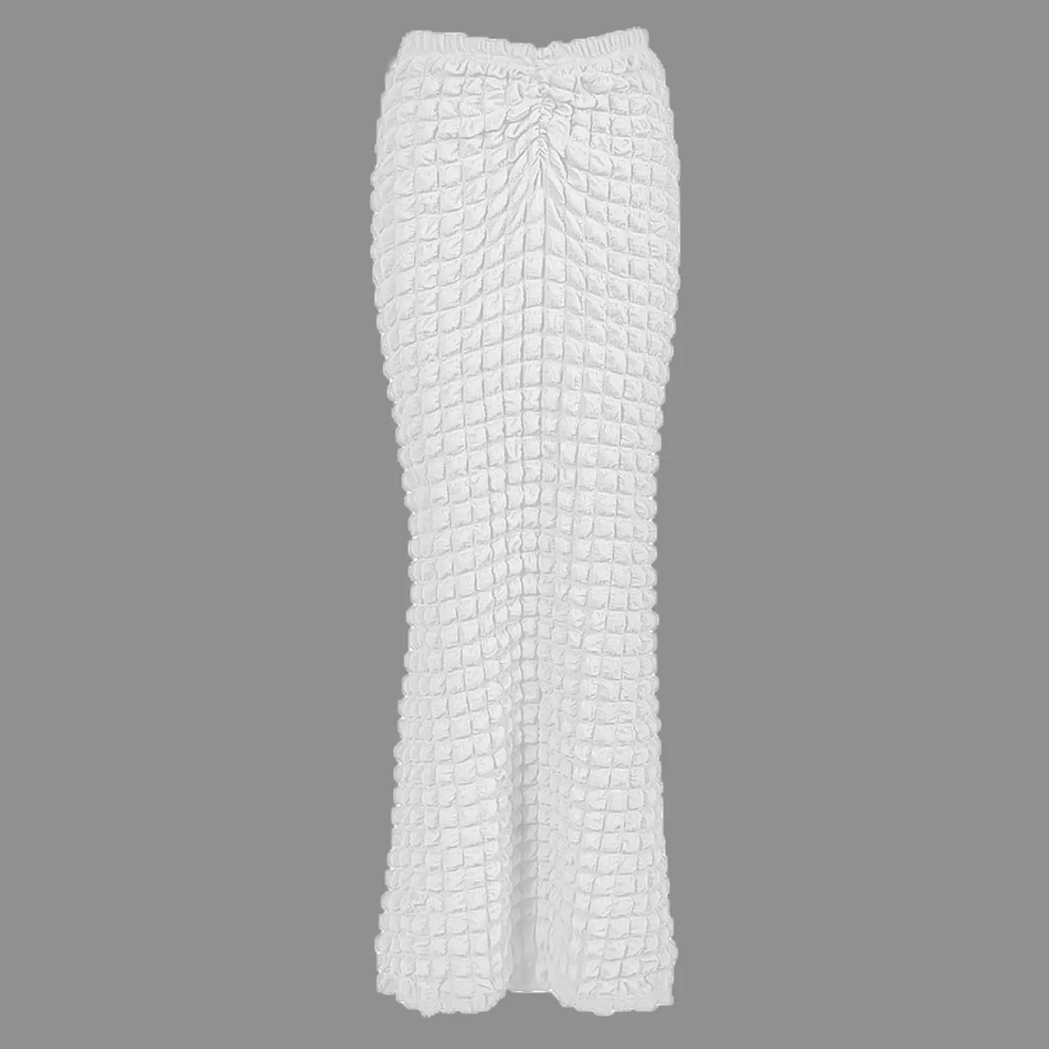 Womens Elegant Casual High Waisted Pleated Textured Fishtail Wrap Maxi Skirts Beach Club Sexy Vacation Outfits