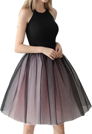 Women's Fashion A Line Pleated Skirt Midi Skirts for Women Womens Puffy Ballet Skirts Tutu Skirt Pleated Skirt