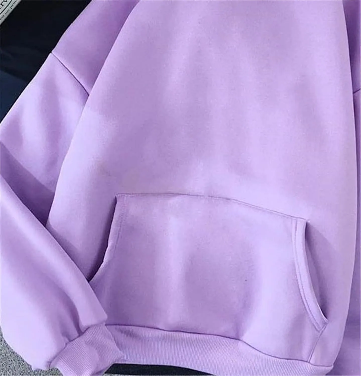 Women's Oversized Hooded Sweatshirt Long Sleeve Casual Solid Color Street Pullover Hoodie