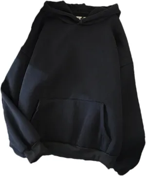 Women's Oversized Hooded Sweatshirt Long Sleeve Casual Solid Color Street Pullover Hoodie