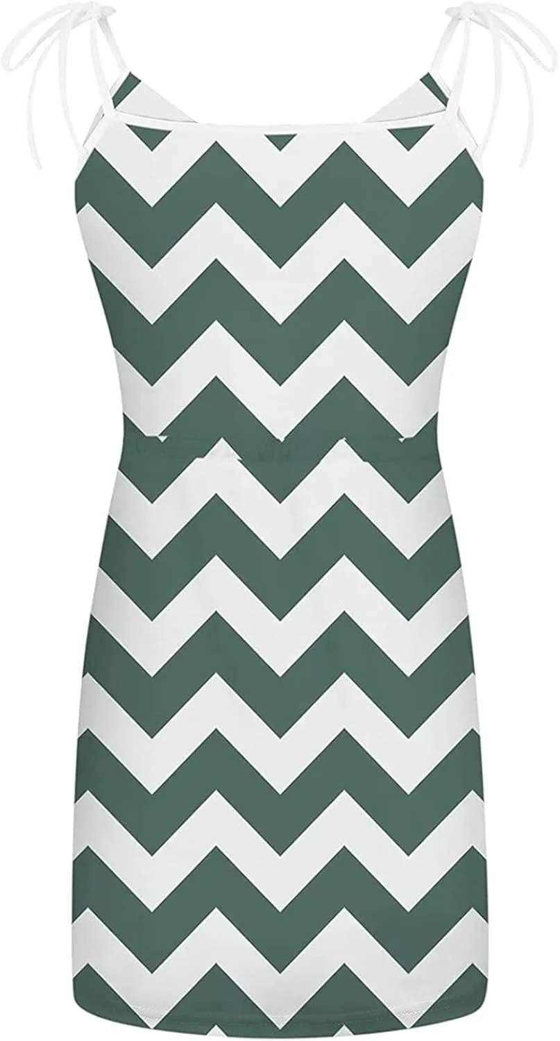 Womens Short Sleeve Summer Dresses Striped T Shirt Dresses Tie Waist Mini Dress Beach Vacation Outfits with Pockets