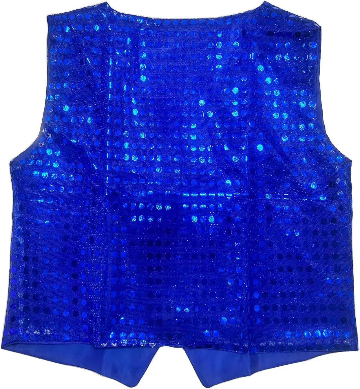 ZUYPSK Boys' Girls' Shiny Party Vests Glittery Sequined Hip-hop Jazz Dance Stage Performance Jacket Waistcoat