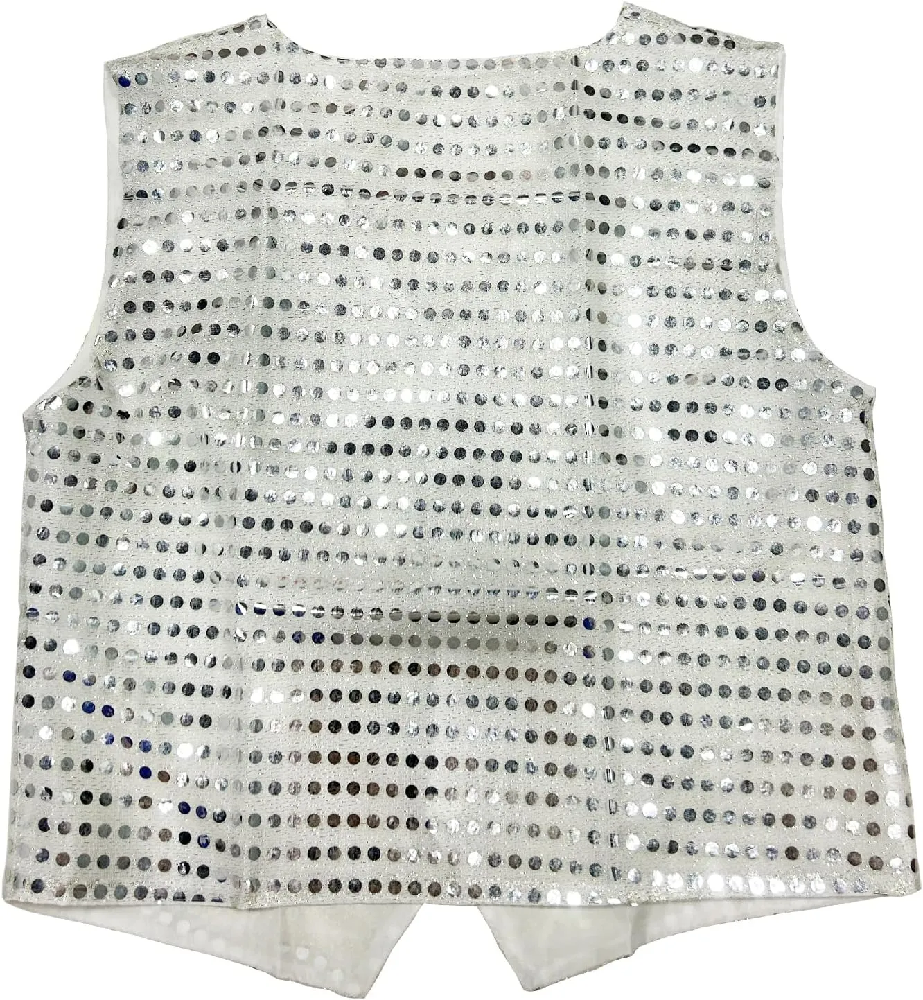 ZUYPSK Boys' Girls' Shiny Party Vests Glittery Sequined Hip-hop Jazz Dance Stage Performance Jacket Waistcoat