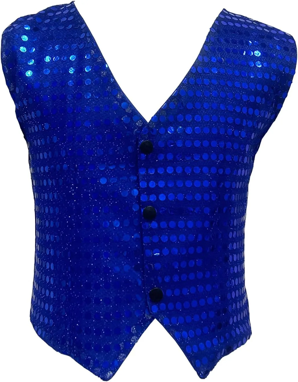 ZUYPSK Boys' Girls' Shiny Party Vests Glittery Sequined Hip-hop Jazz Dance Stage Performance Jacket Waistcoat